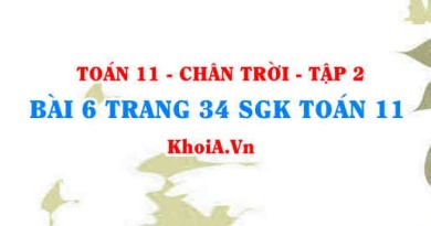 Bài 6 trang 34 Toán 11 Tập 2 Chân trời sáng tạo
